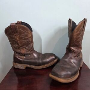 Irish Setter Marshall 83912 Mens Brown Leather Waterproof Work Boots Size 8.5